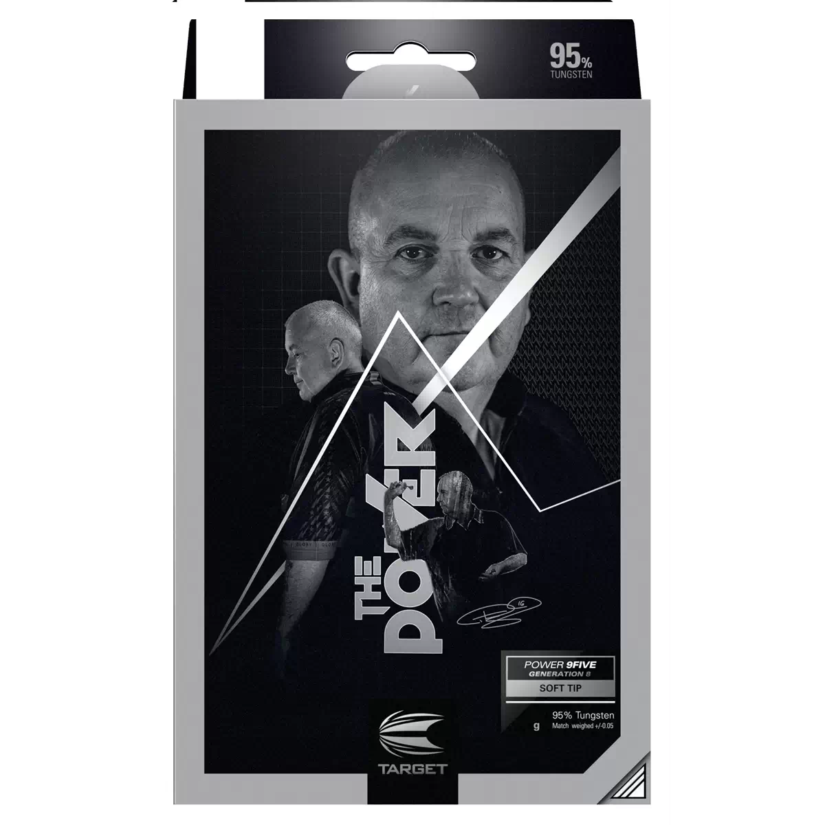 Target Darts Phil Taylor Power 9Five Gen 8 95% Soft Tip Darts 18 grams